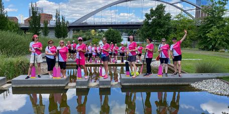 Die Pink Pearls sind zusammen in der Natur